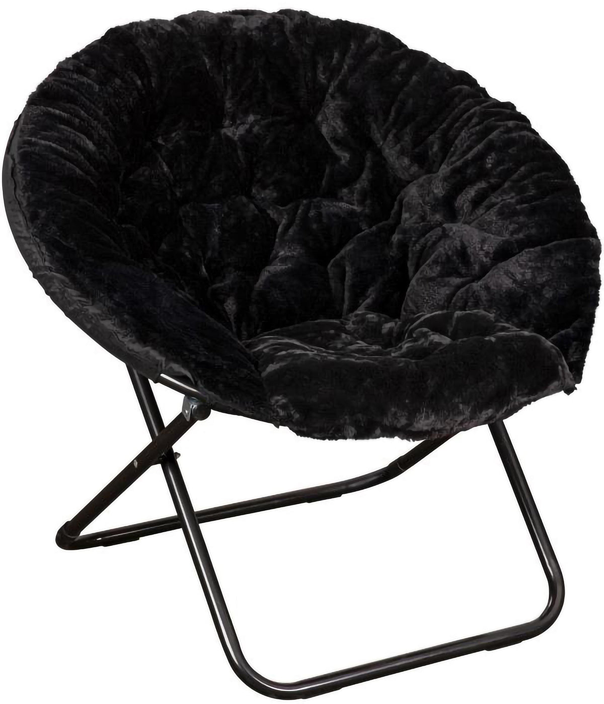 OSC Designs 38" XL Fur Saucer Chair: Blush