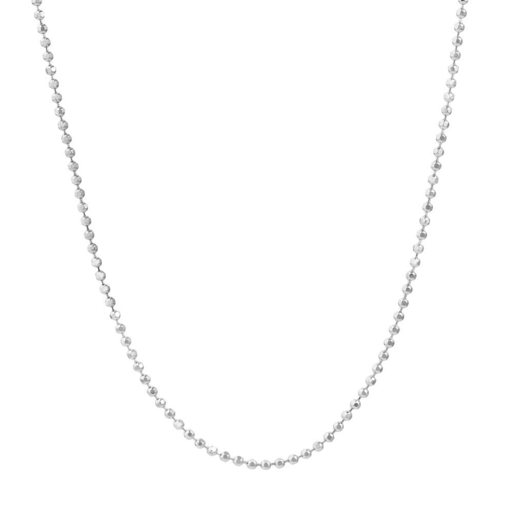 HAWLEY ST 1.15mm D/C Bead Chain 18" Necklace with Lobster Lock