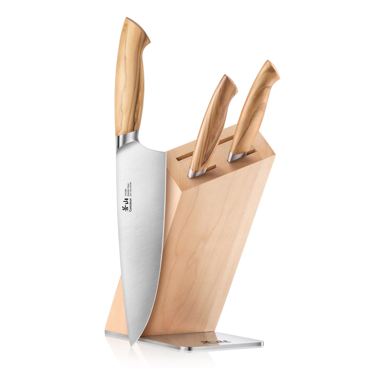 Cangshan 4-Piece OLIV Series Knife Block Set