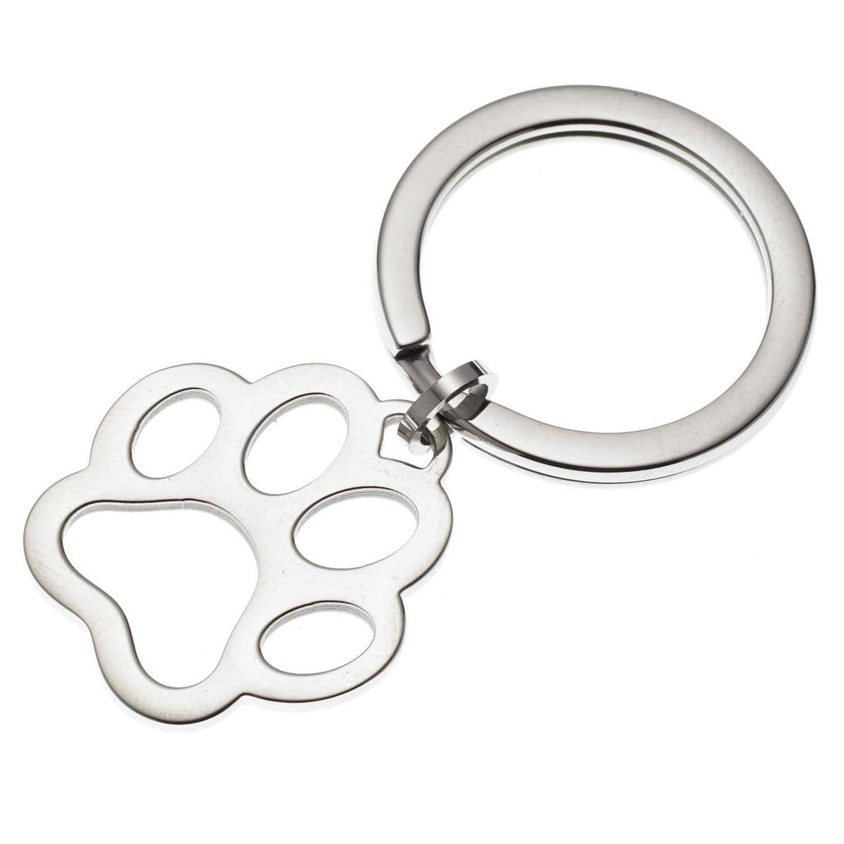 Joyful Sentiments Open Paw Print Keyring