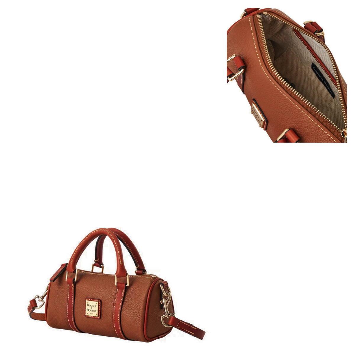 Dooney & Bourke Pebble Grain Crossbody Barrel Satchel 20