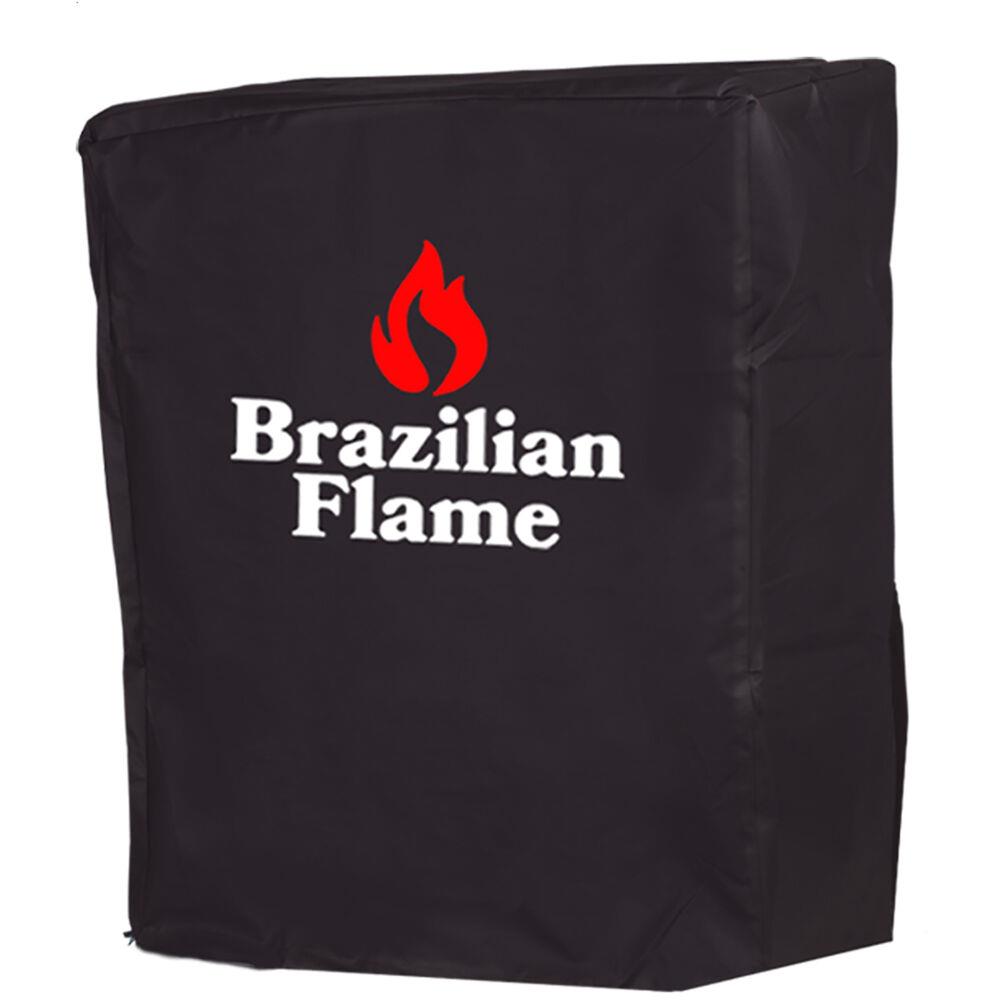 Brazilian Flame 5-Skewer Rotisserie BBQ Grill Cover Waterproof, Tearproof, and UV Resistant PVC-Coated Polyester in
