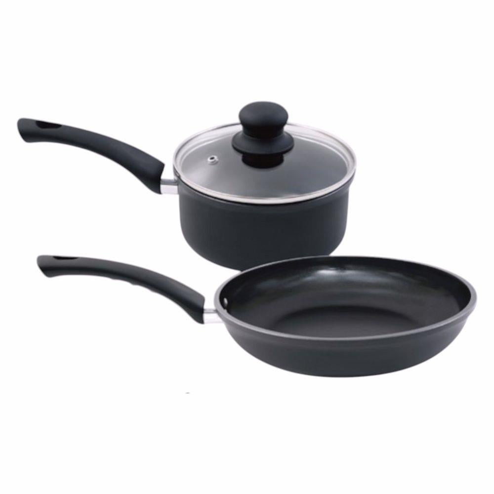 Hell's Kitchen Quart Saucepan and Skillet Set Size 1.5 Quart