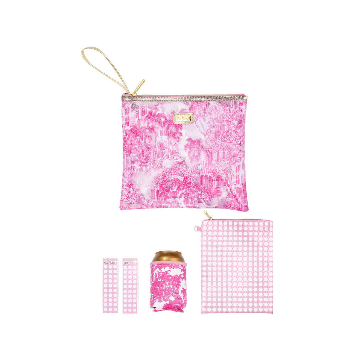 Lilly Pulitzer Beach Day Pouch, Palm Beach Toile
