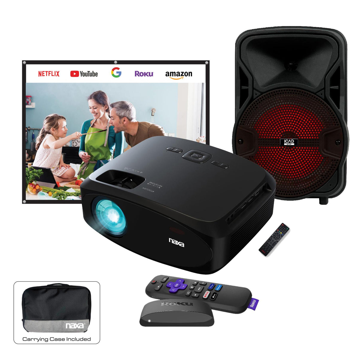 Computer Incentives Naxa 210" Home Theater LCD Projector Combo