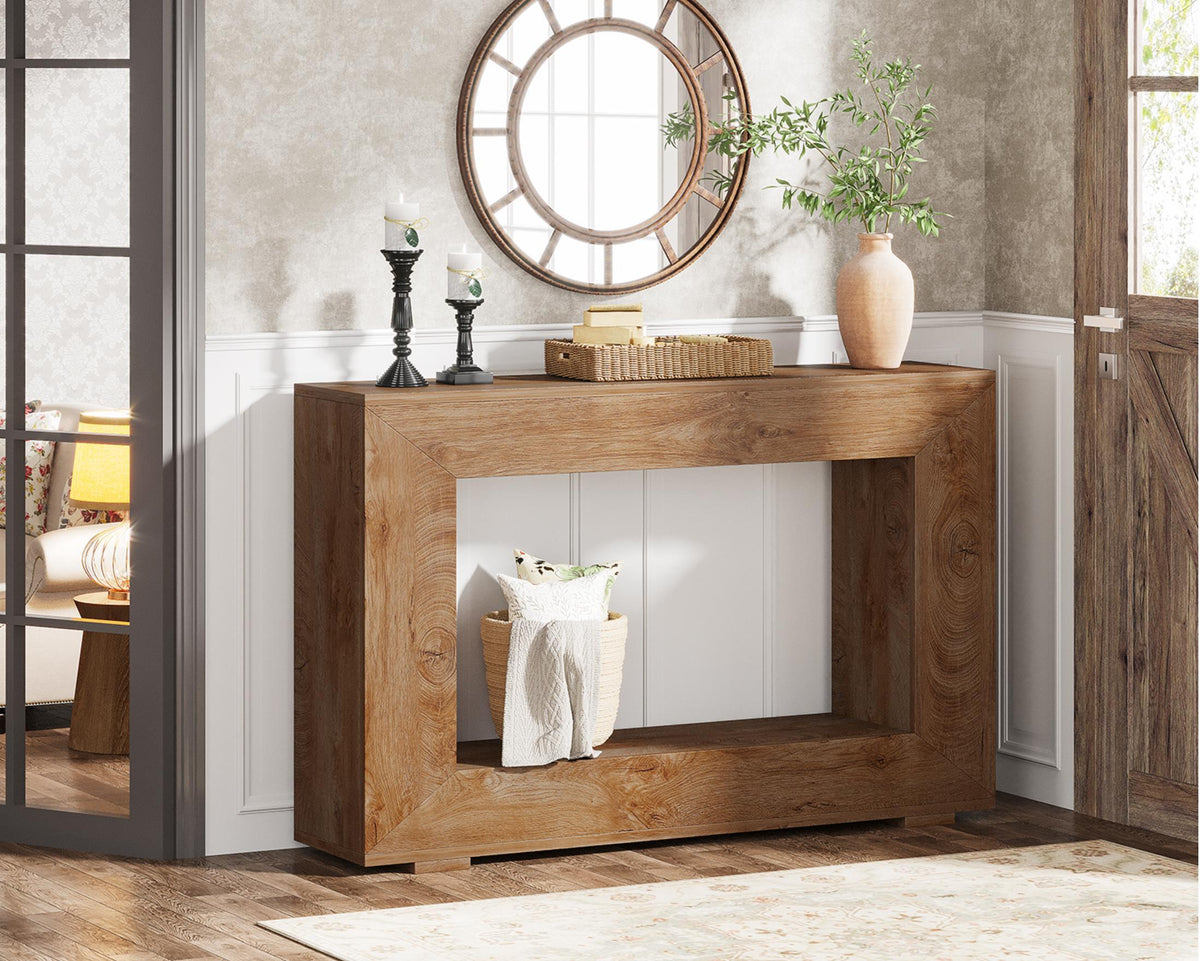 Stark Home 47" Farmhouse Console Table With Storage