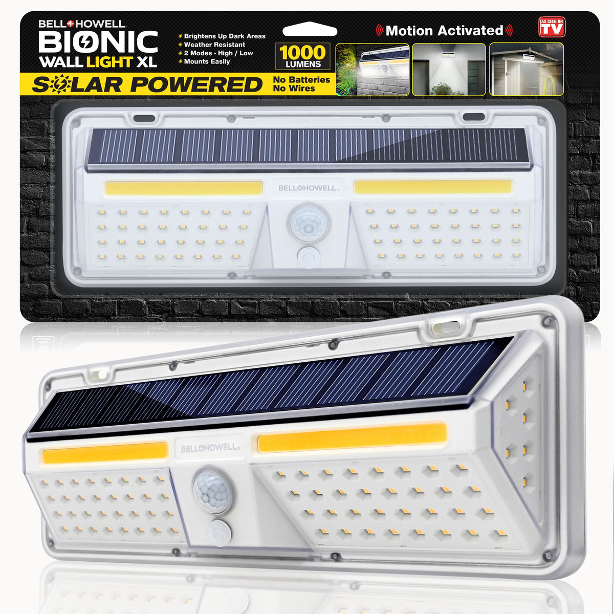 Bell + Howell Bionic Solar Motion Wall Light XL