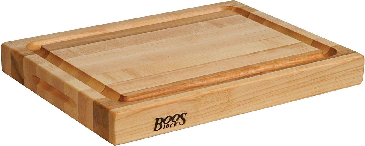 John Boos Maple Reversible Cutting Board with Groove, 20'' x 15'' x 2.25''