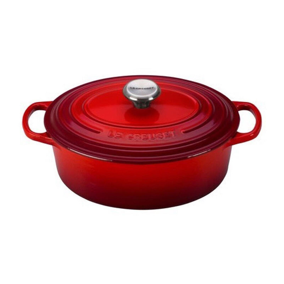 Le Creuset 2.75qt Signature Cast Iron Oval Dutch Oven Cerise