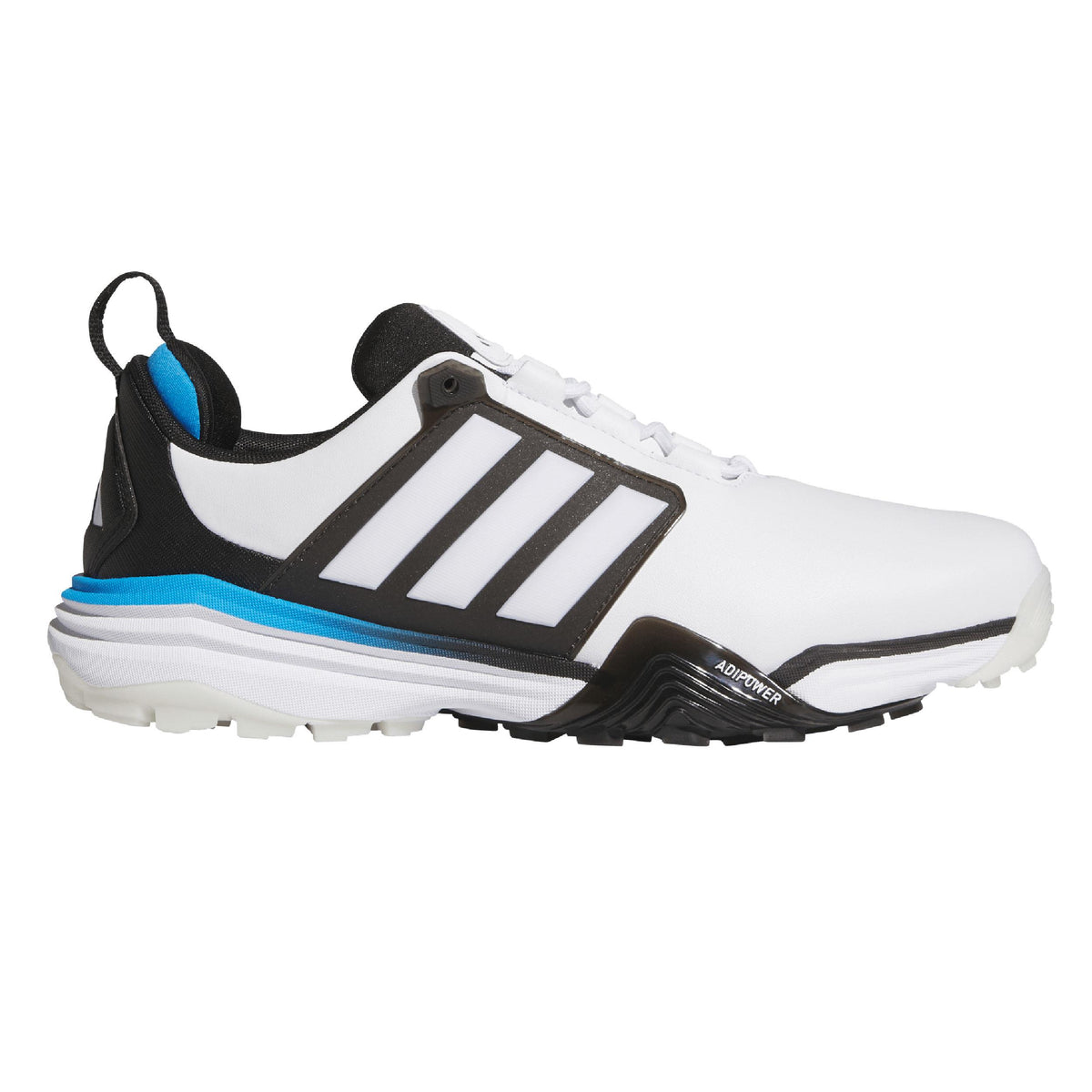 Adidas Adipower 26 Spikeless Men's Golf Shoes - White/Black/Lucid Ray Blue/11 Medium