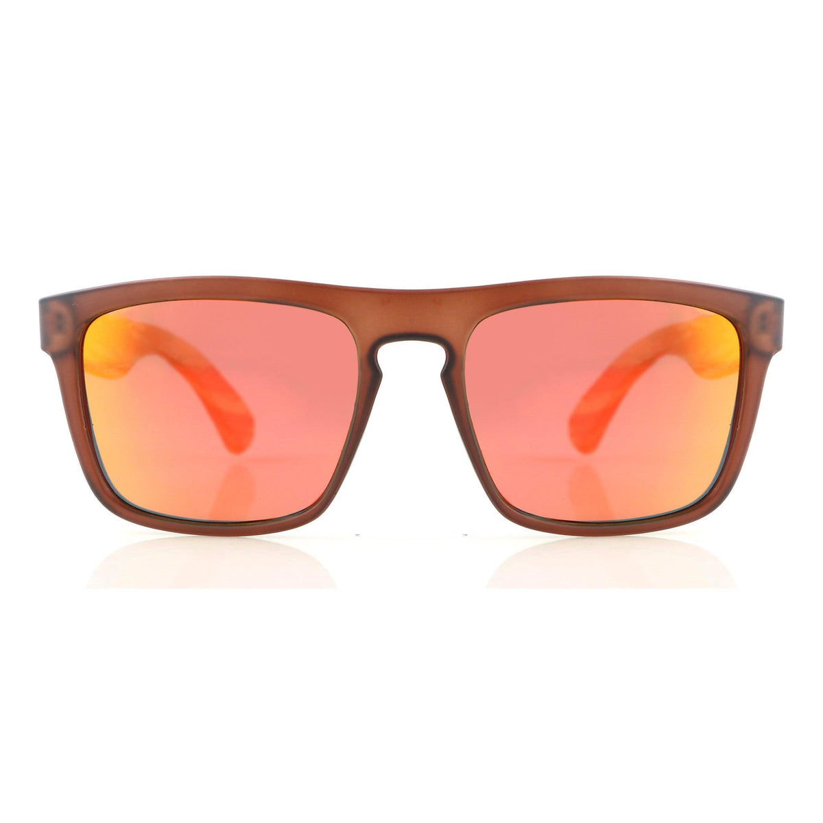 Joycoast Flash Zebra Wood Wooden Sunglasses, Blue