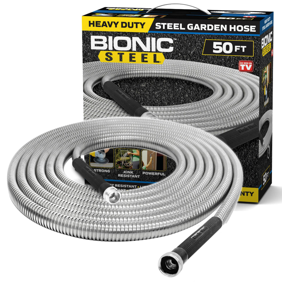 Bionic Steel Stainless Steel Garden Hose Size 50ft