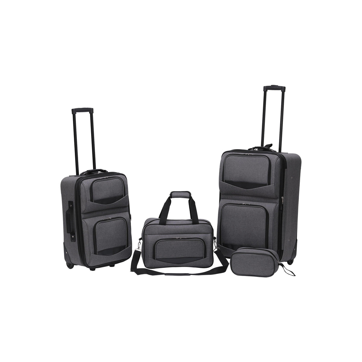 PremiumBag 4pc Luggage Set Heather Gray