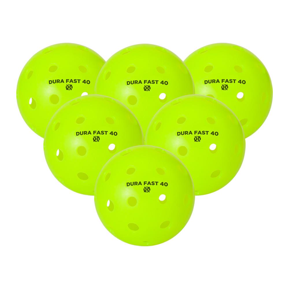 Onix Dura Outdoor Neon Green Pickleballs 6 pack