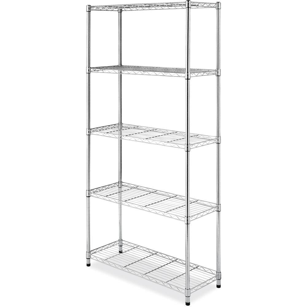 WHITMOR Supreme Large 5-Tier Shelving with 500 LB Weight Capacity per Shelf, 74-In. H x 48-In. W x 18-In. D,