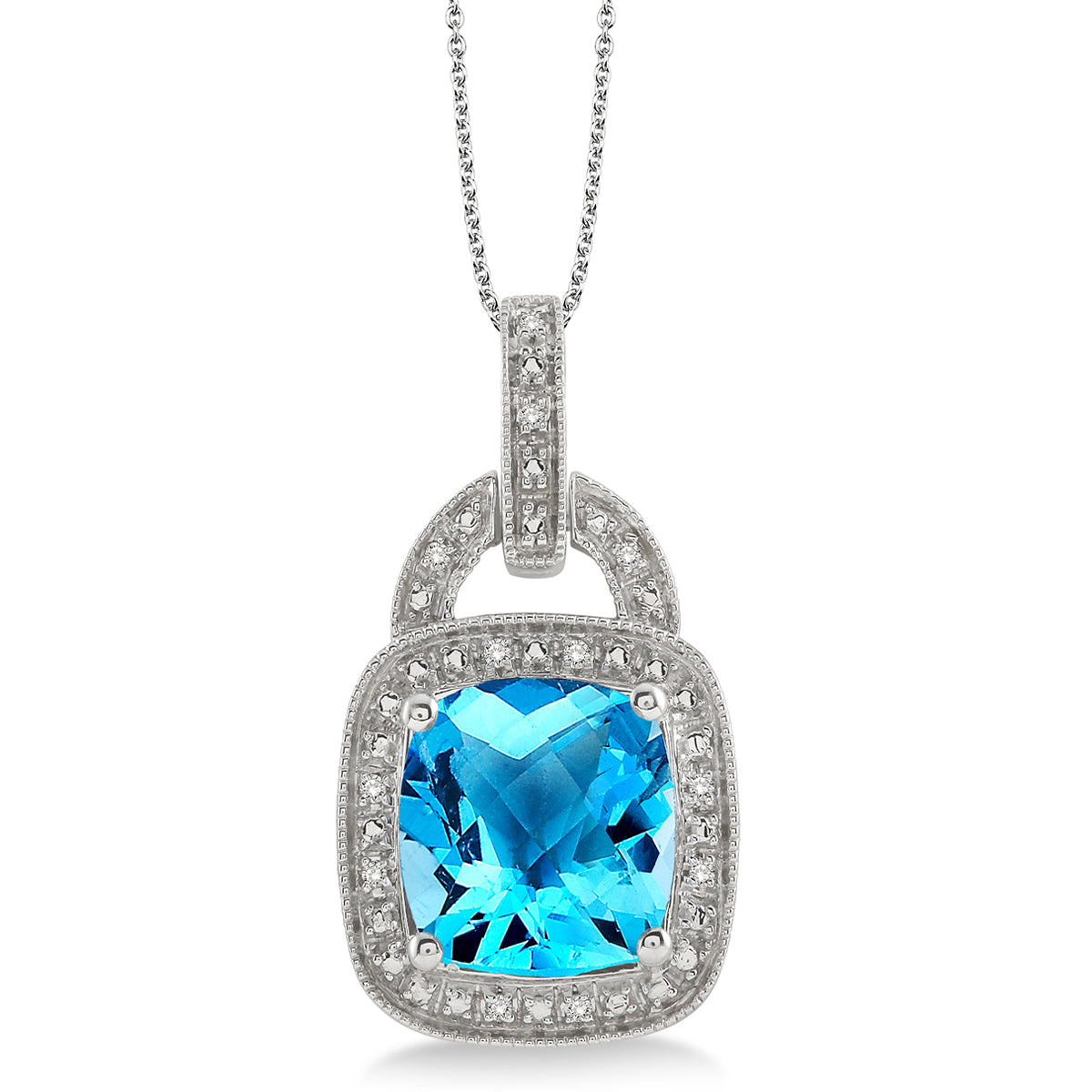 Jilco Inc Blue Topaz Necklace