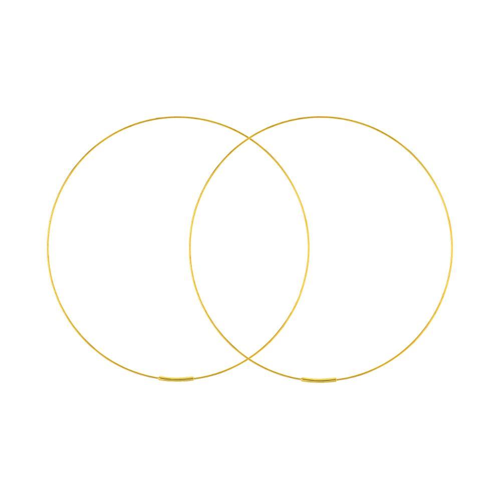 HAWLEY ST 75mm Endless Wire Hoop Earrings