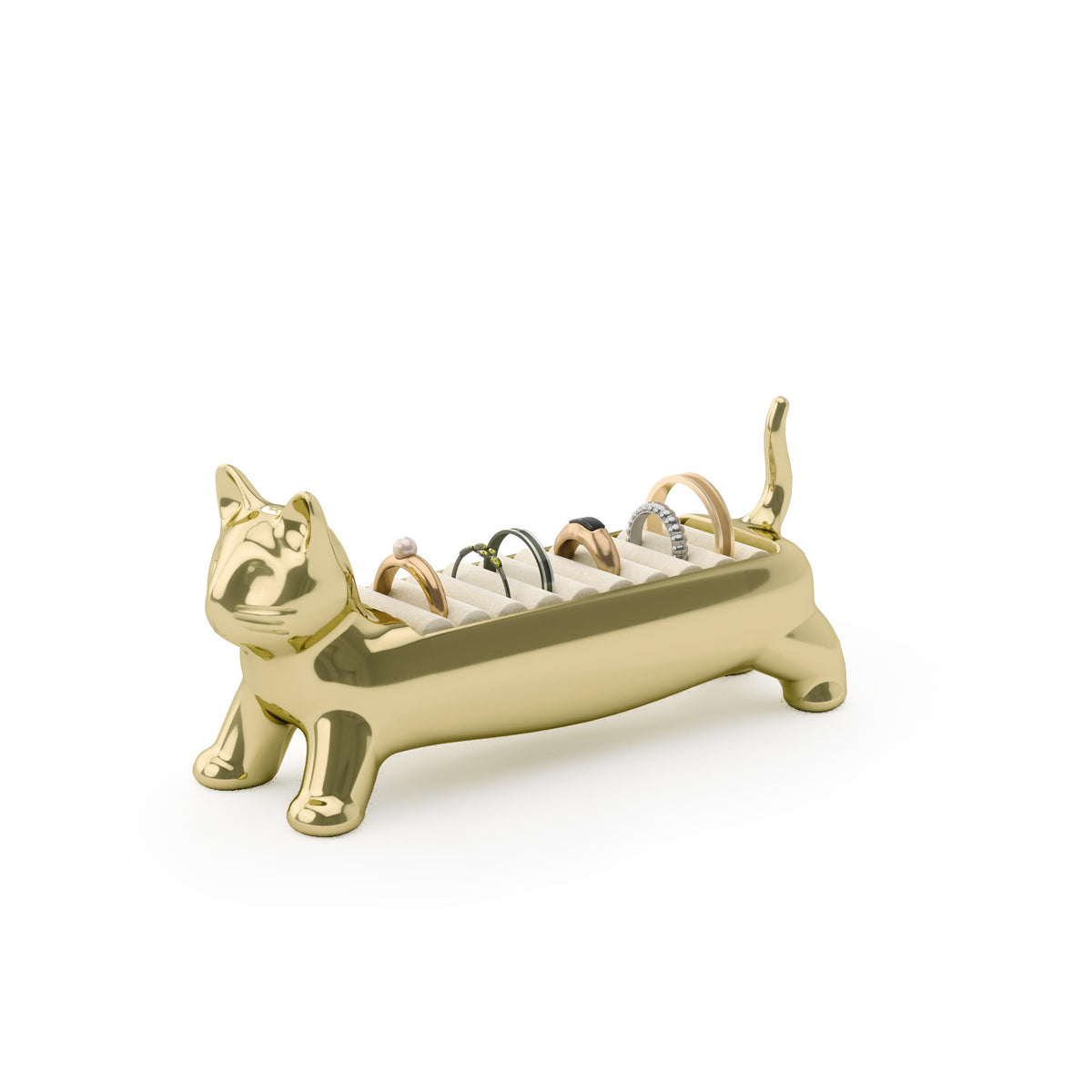 Umbra Ali Cat Ring Holder Brass