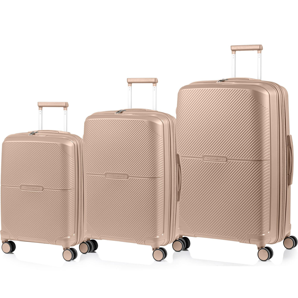 Champs Luggage Aura 3-Pcs Luggage Set Size 3 Piece Set