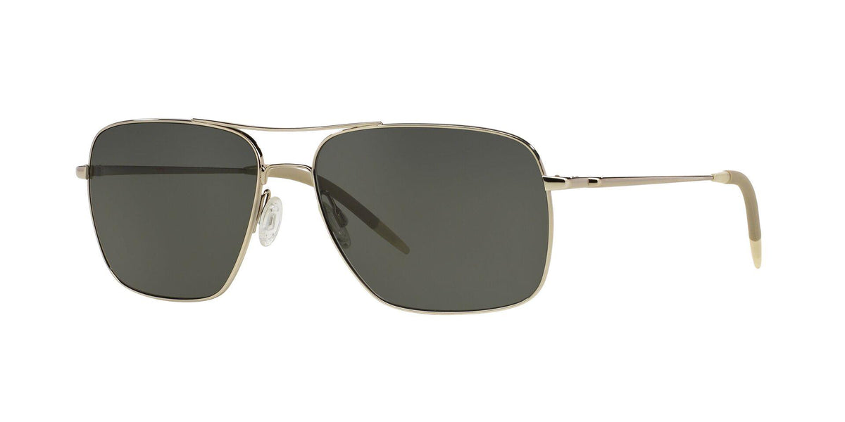 Oliver Peoples Clifton - Silver/Dark Grey Polarized