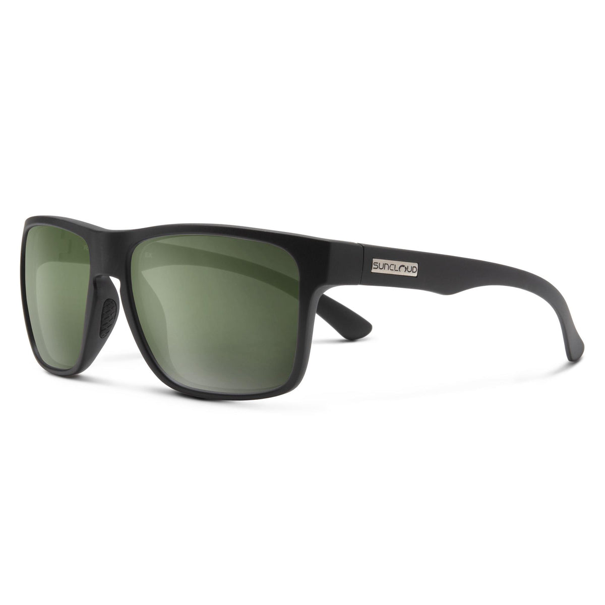 Smith Optics Suncloud - Rambler Sunglasses - (Frame) Matte Black; (Lens) Gray Green