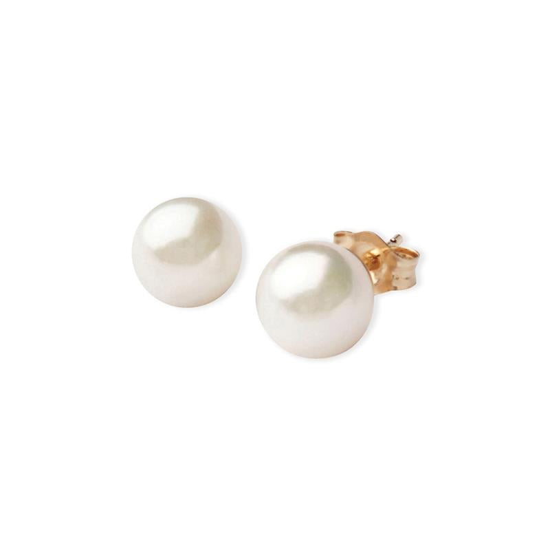 Jilco Pearl Earrings 6mm - White