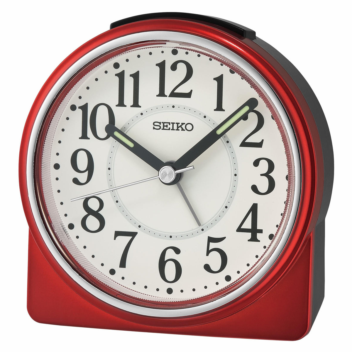 Seiko Clocks Bedside Alarm, Quartz, Red