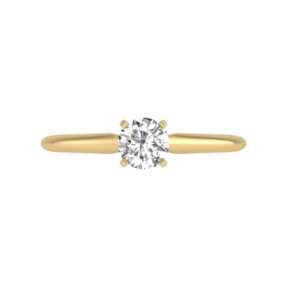 Prestige Boutique Diamonds 0.5 CT Round Lab Diamond Solitaire Ring Size 10