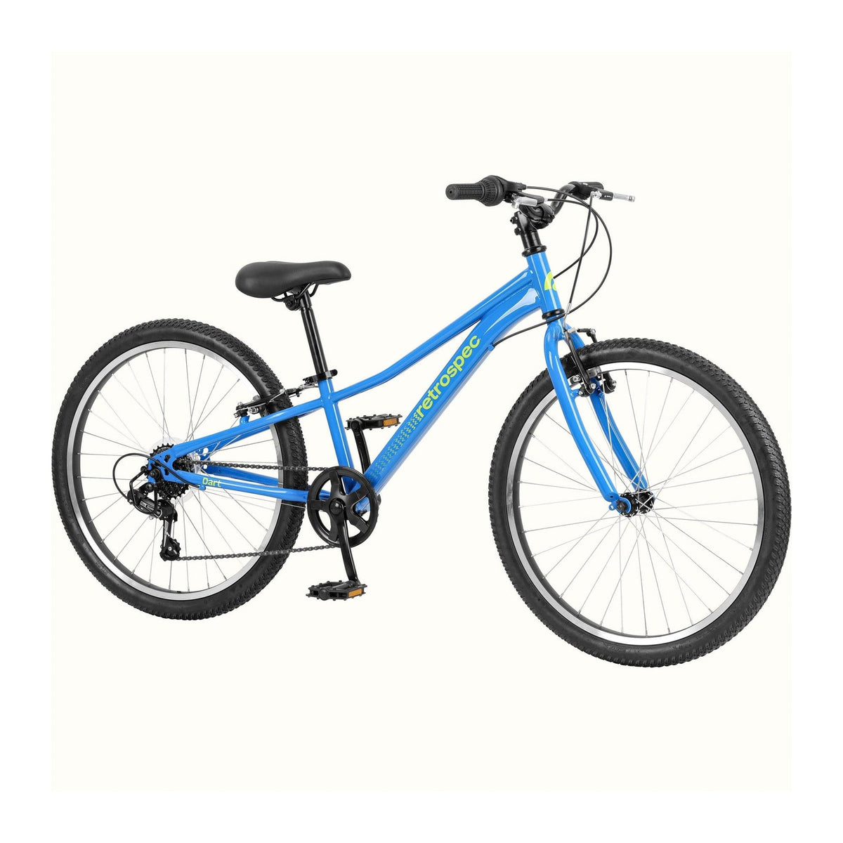 Retrospec Dart 24" Kids Bike - 7-Speed Blue Tang - Ages 8-11 Years
