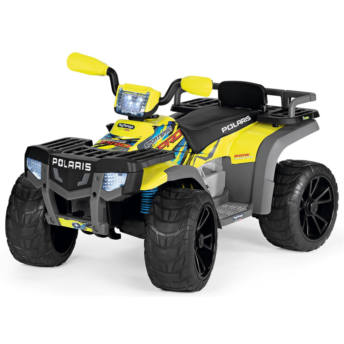 PEG Polaris Sportsman Pro Citrus 24V Ride-On Yellow