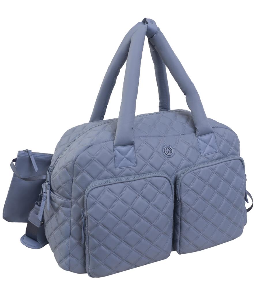 Joan & David Two Pocket Diamond Quilted Duffel Bag Size 18"