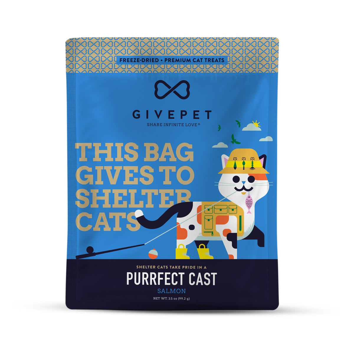 GivePet Purrfect Cast Freeze-Dried Cat Treats - 3.5oz Bag