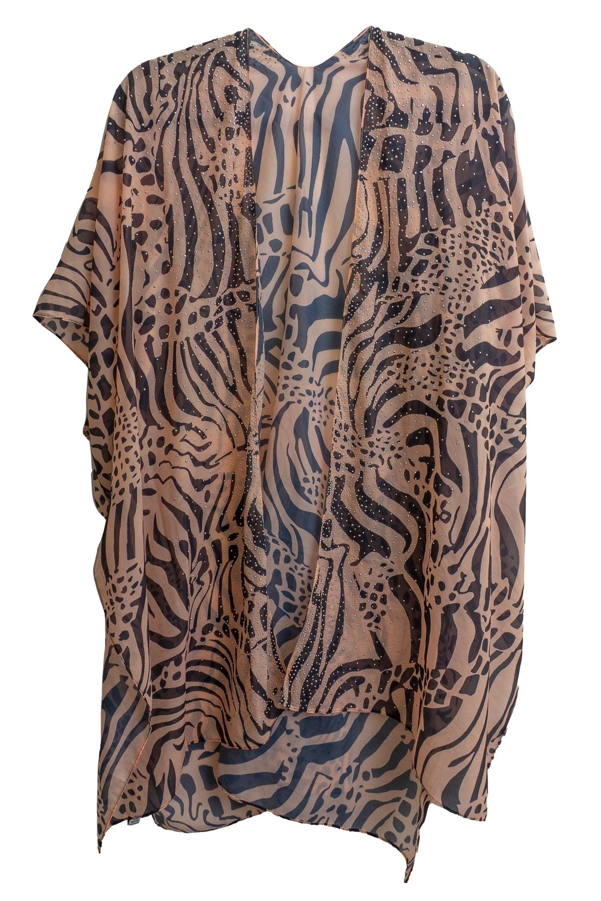 Jessica McClintock Abstract Animal Bling Kimono