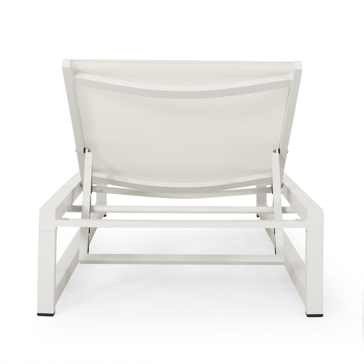 Stark Home Outdoor Aluminum & Mesh Chaise Lounge
