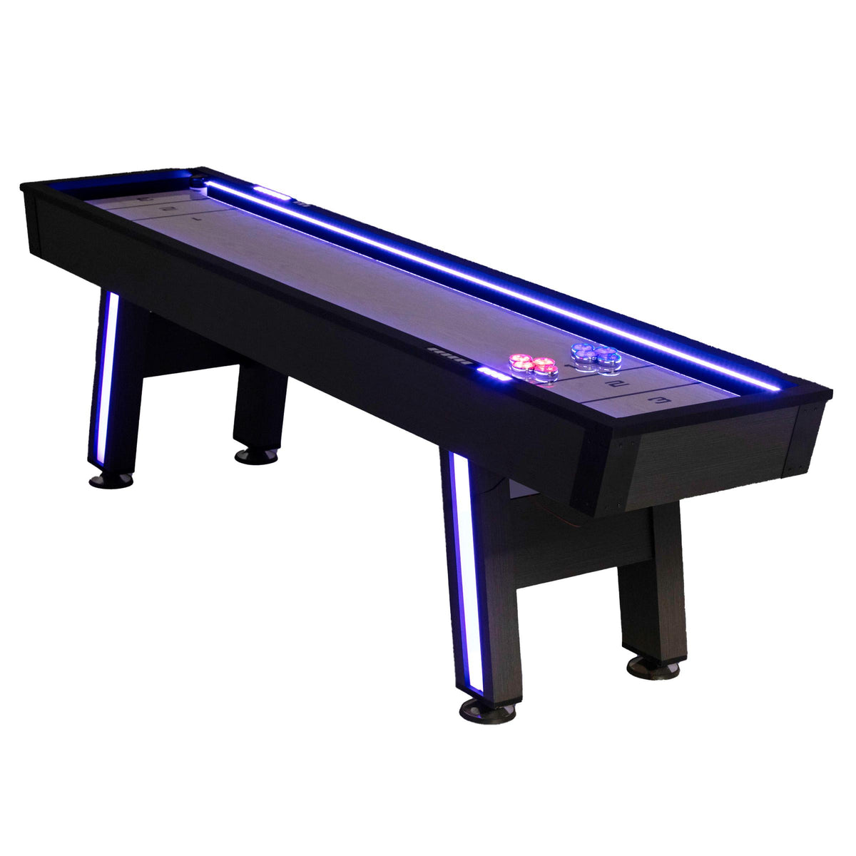 Escalade Sports Atomic - Azure 9-Foot LED Shuffleboard w/LED Pucks