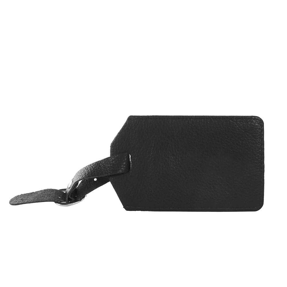 Bugatti Leather Luggage Tag, Navy