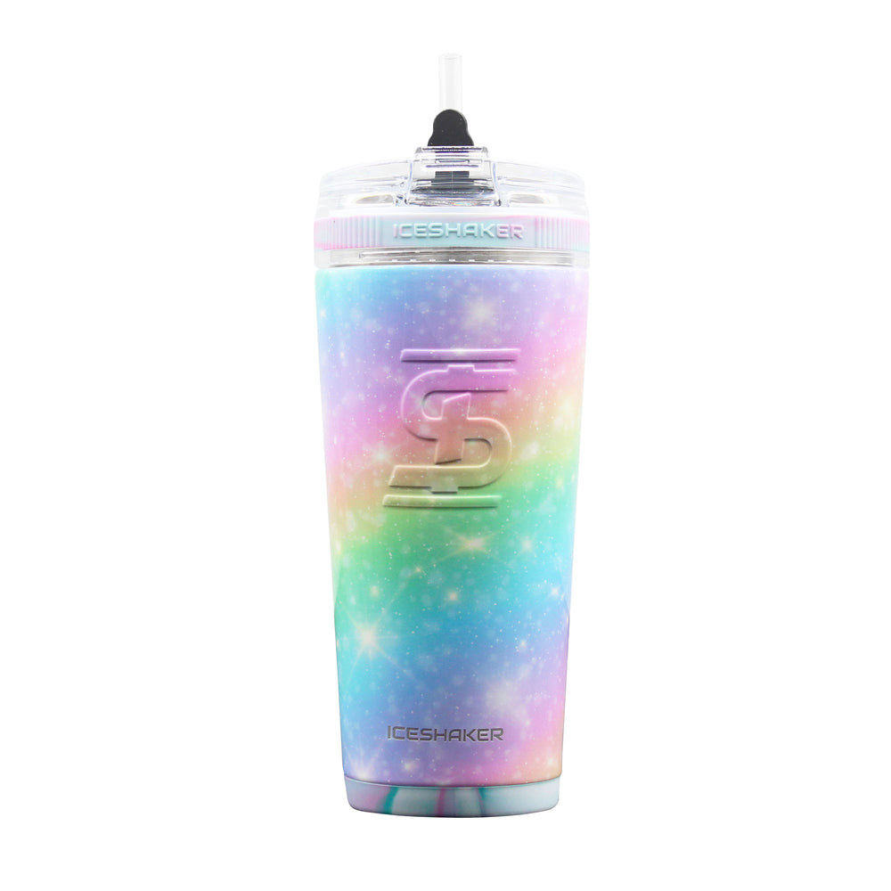 IceShaker 26oz Insulated Stainless Steel Shaker Bottle- Flex Lid with Straw