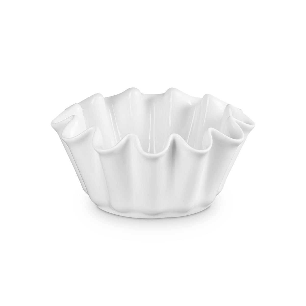 Le Creuset 1.4qt Stoneware Ruffle Brioche Dish White