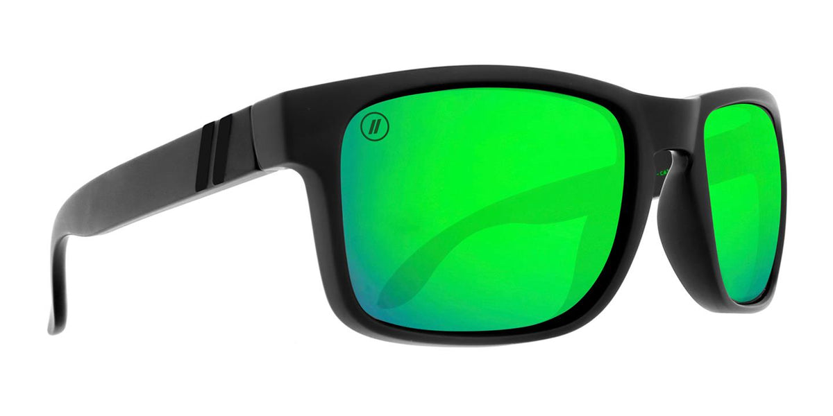 Smith Optics Blenders - Canyon Celtic Light Sunglasses - (Frame) Black; (Lens) Green Mirror