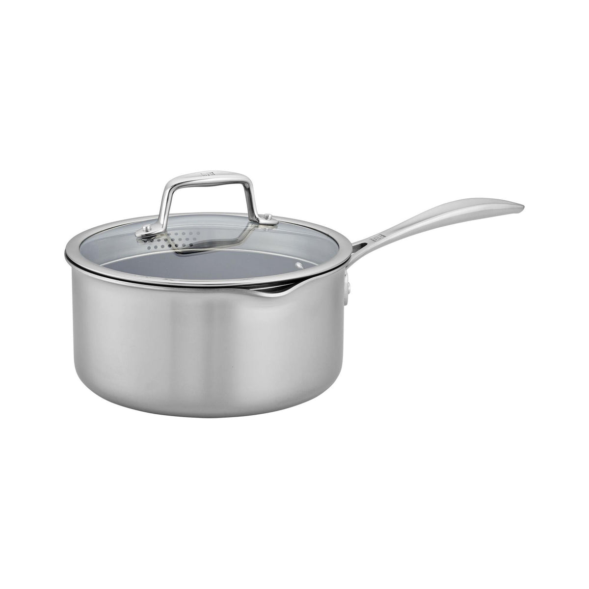 Zwilling Clad CFX 3qt Stainless Steel Nonstick Ceramic Saucepan w/ Lid
