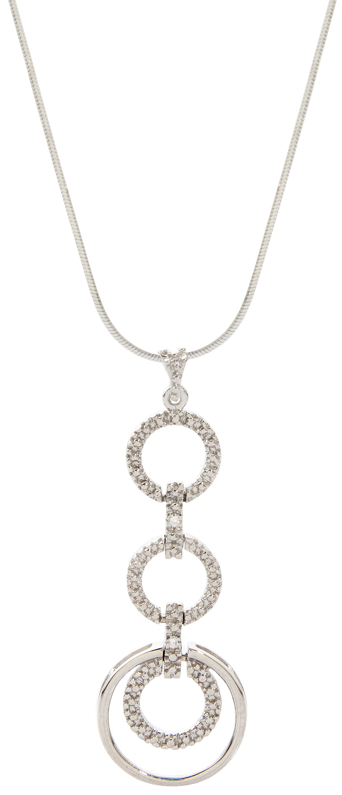 Jilco Cascading Circle Diamond Necklace