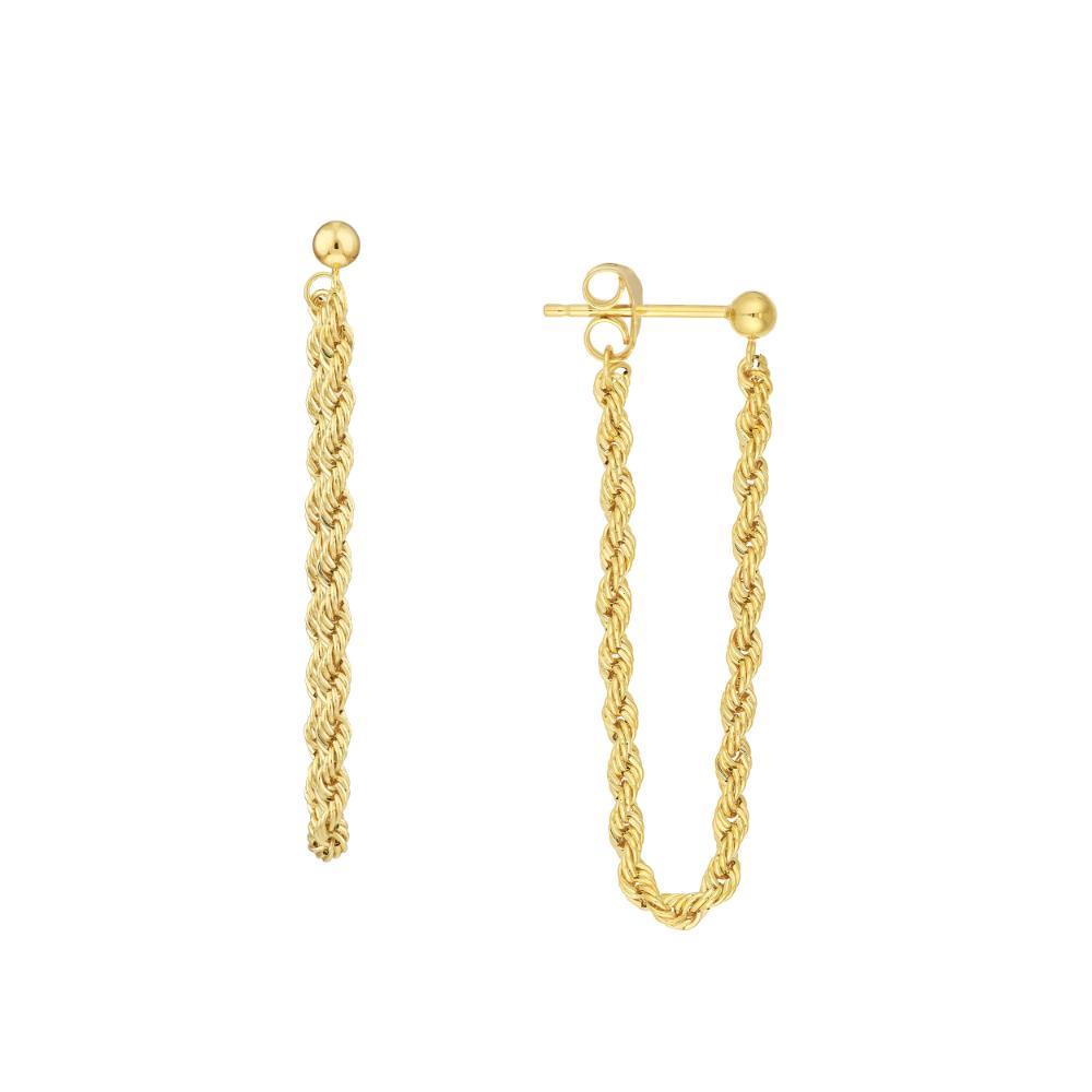 HAWLEY ST Rope Chain Front to Back Earrings