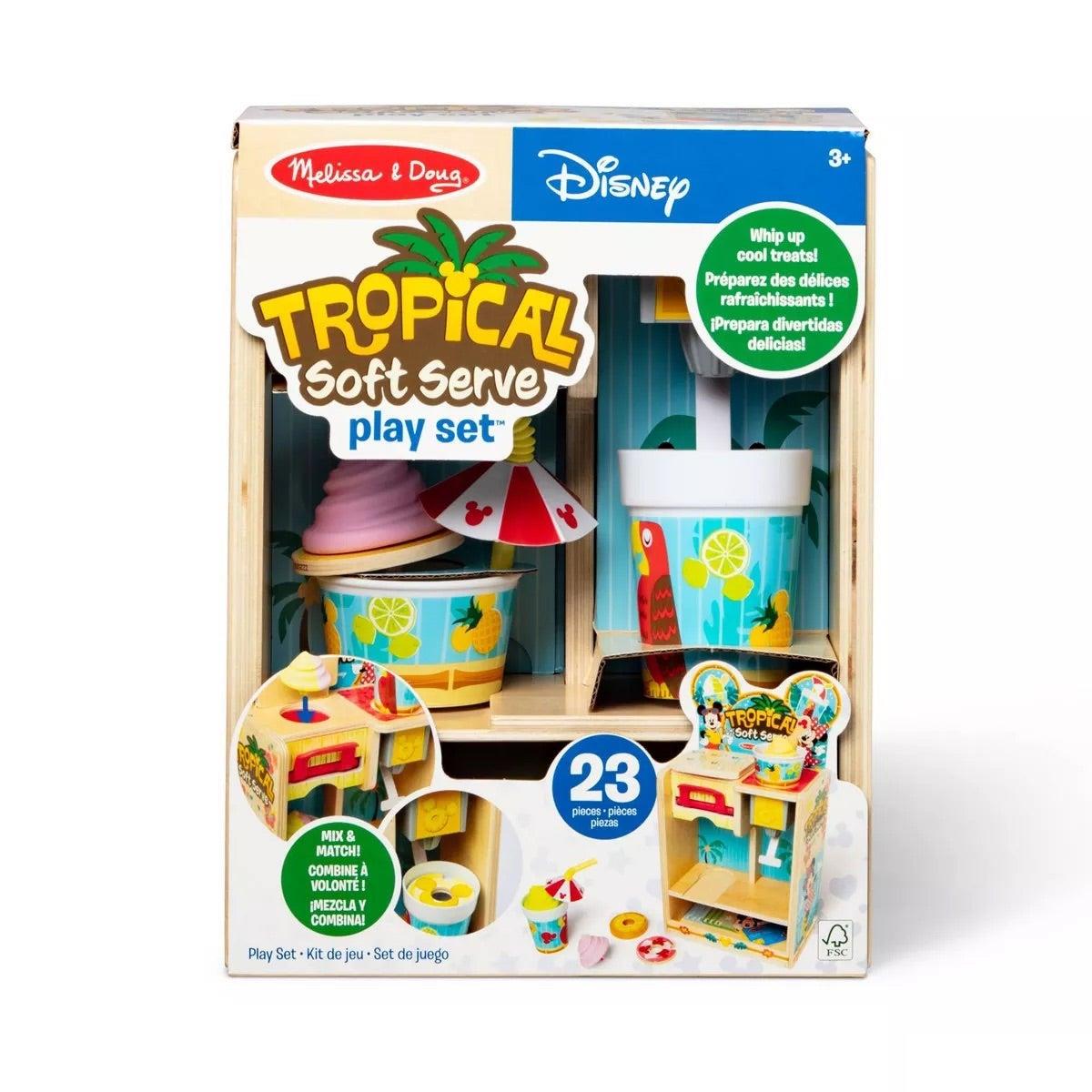 Melissa & Doug Disney Wooden Tropical Soft Serve Play Set Ages 3+ Years