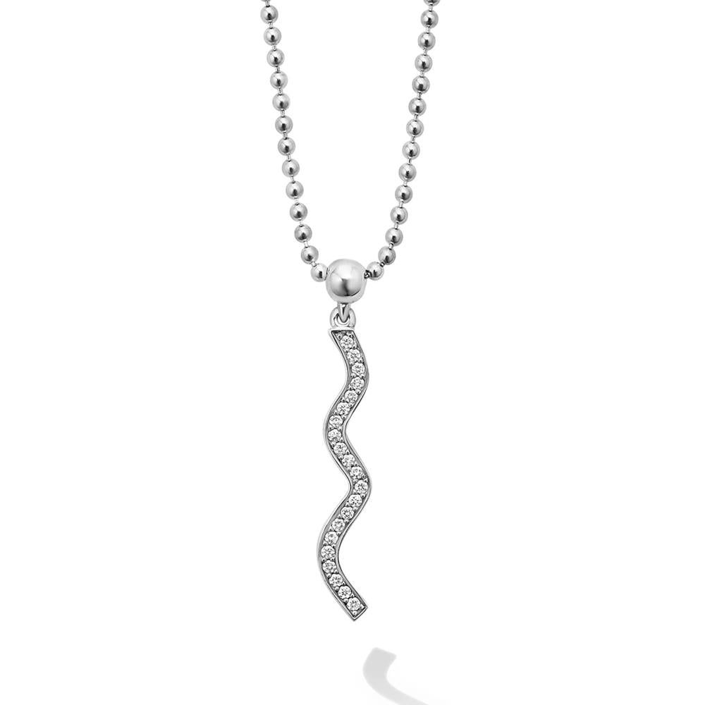Lagos Wave Diamond Pendant Necklace