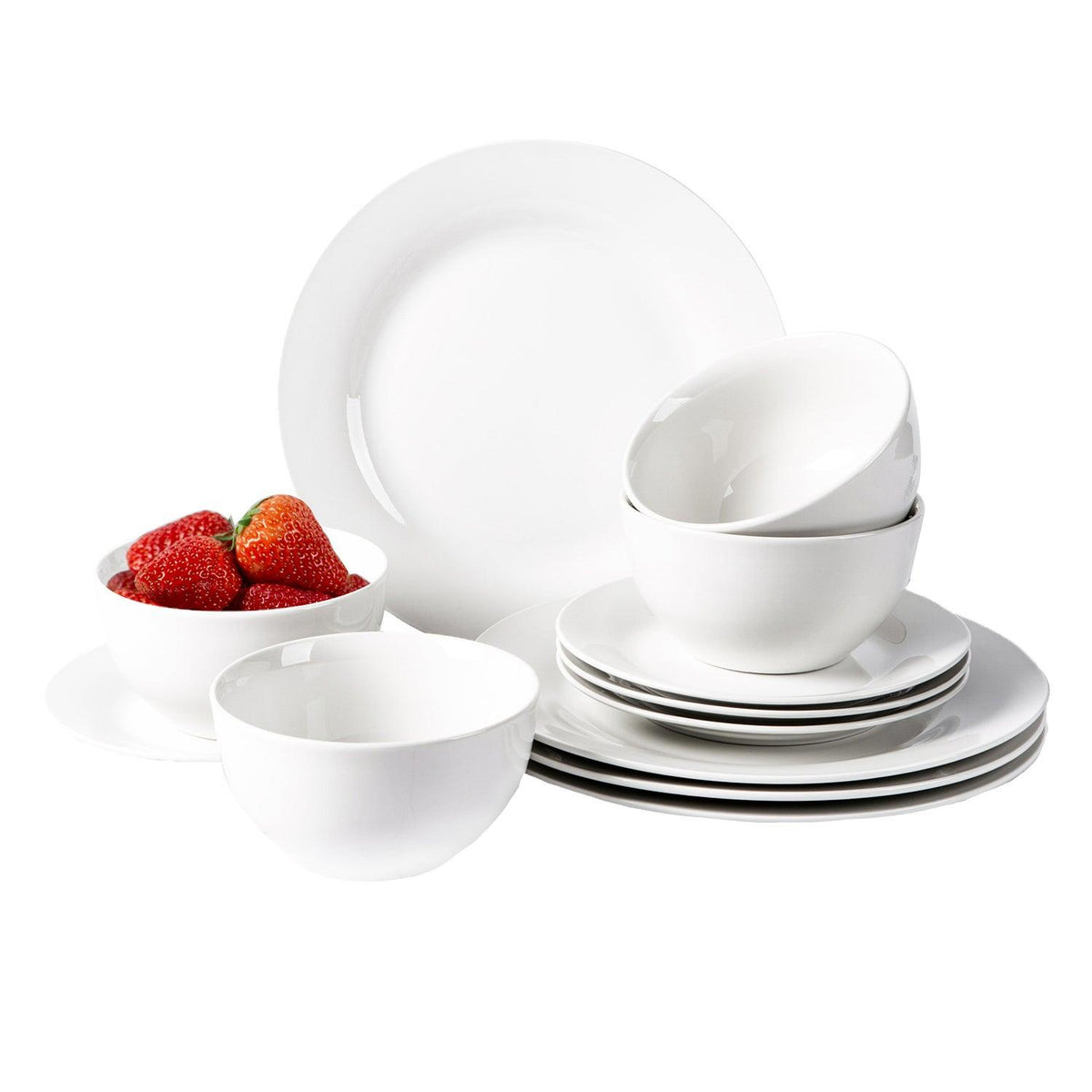 Gourmet Edge 12pc Porcelain Dinnerware Set