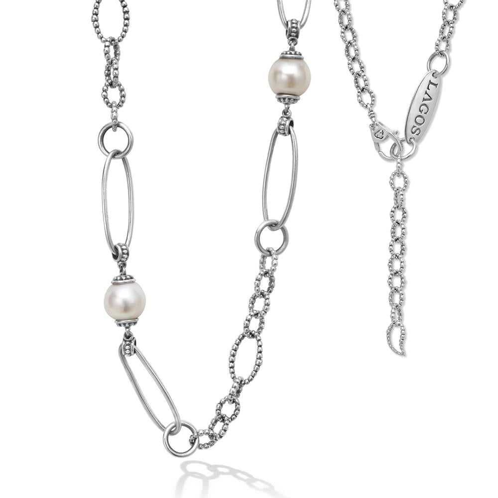 Lagos Pearl Link Necklace
