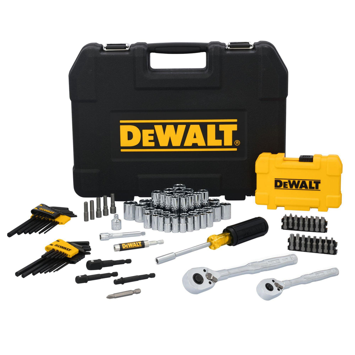 DeWalt TOUGHSERIES 96pc 1/4" & 3/8" Mechanics Tool Set