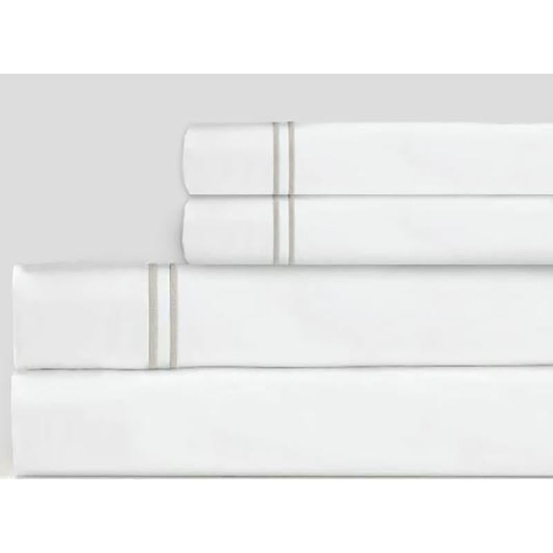 Sferra Grande Hotel Queen Sheet Set - Ivory/Ivory