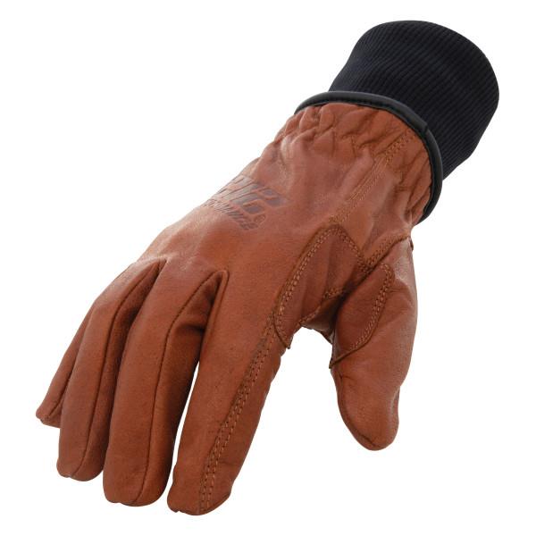 JS Products 212 Performance Waterproof Fleece Lined Buffalo Leather Driver Winter Work Gloves: Large