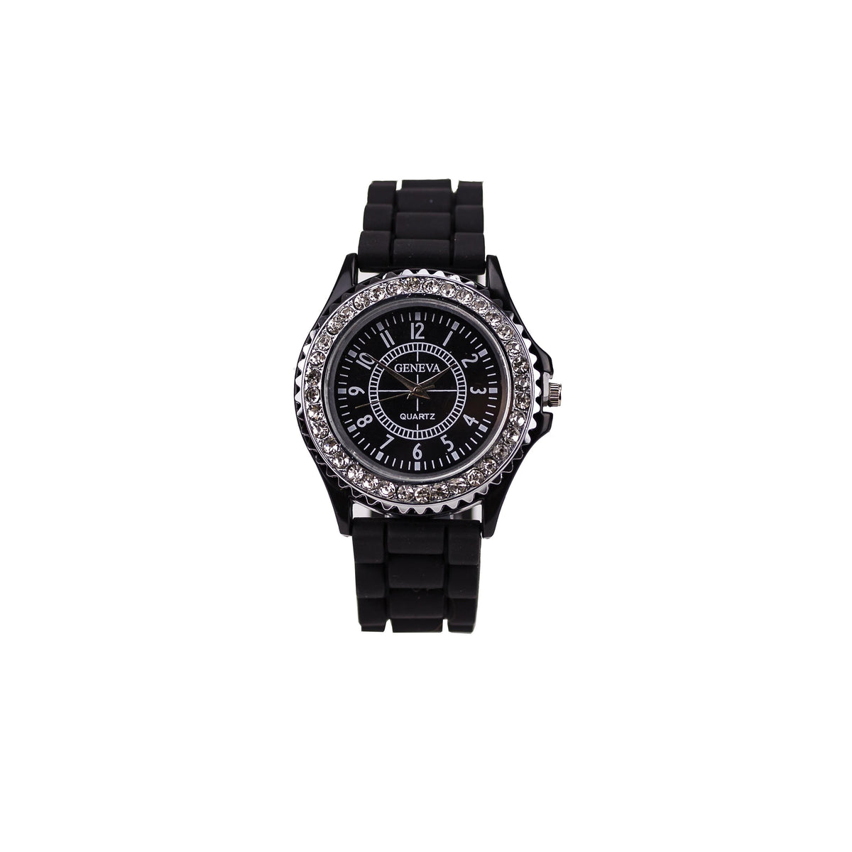 Completely Bella Women's Geneva Bling Black Sport Watch